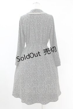 画像2: Fi.n.t / ダブルビッグカラー小花柄ワンピース Free BLACK H-25-06-11-013-CA-OP-NS-ZH