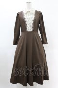 an another angelus / ドットヨークボウタイワンピース Free BROWN H-25-06-11-014-CA-OP-NS-ZH