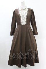 an another angelus / ドットヨークボウタイワンピース Free BROWN H-25-06-11-014-CA-OP-NS-ZH