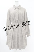 Fi.n.t / ネクタイ付きチェックシャツワンピース Free BEIGE×BR H-25-06-11-015-CA-OP-NS-ZH