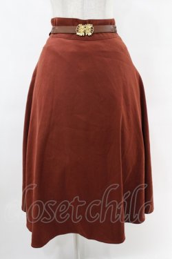画像1: an another angelus / ローズアンティークベルト付きフレアースカート Free BROWN H-25-06-11-020-CA-SK-NS-ZH