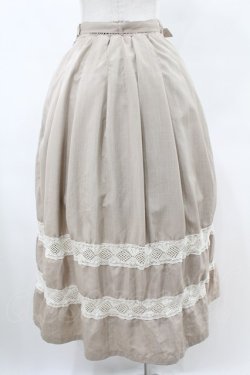画像2: an another angelus / トーションレースライン使いスカート Free L/BEIGE H-25-06-11-025-CA-SK-NS-ZH
