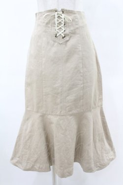 画像1: an another angelus / フロントレースアップロングマーメイドスカート Free BEIGE H-25-06-11-026-CA-SK-NS-ZH