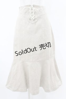 画像1: an another angelus / フロントレースアップロングマーメイドスカート Free BEIGE H-25-06-11-026-CA-SK-NS-ZH