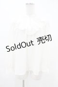 Fi.n.t / ストライプレースヨークフリルブラウス Free OFF WHITE H-25-06-11-030-CA-BL-NS-ZH
