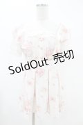 LIZ LISA / ローズブーケ柄トップス Free ピンク H-25-06-11-031-LO-TO-NS-ZH