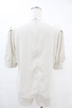 画像2: an another angelus / レースチェックヨーク透けプルオーバーブラウス Free IVORY H-25-06-11-032-CA-BL-NS-ZH