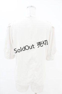 画像2: an another angelus / レースチェックヨーク透けプルオーバーブラウス Free IVORY H-25-06-11-032-CA-BL-NS-ZH
