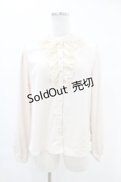 画像1: an another angelus / レースラッフルブラウス Free IVORY H-25-06-11-036-CA-BL-NS-ZH