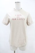 an another angelus / モックネックロゴT Free PINK BEIGE H-25-06-11-038-CA-TO-NS-ZH