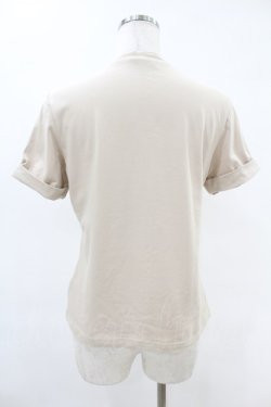 画像2: an another angelus / モックネックロゴT Free PINK BEIGE H-25-06-11-038-CA-TO-NS-ZH