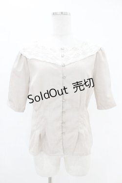 画像1: an another angelus / トーションレースカラーブラウス Free L/BEIGE H-25-06-11-039-CA-BL-NS-ZH