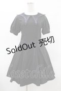 DARK IN LOVE / Magic girl purple line trims mini dress S ブラック H-25-06-12-028-PU-OP-KB-ZH