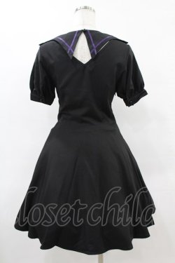画像2: DARK IN LOVE / Magic girl purple line trims mini dress S ブラック H-25-06-12-028-PU-OP-KB-ZH