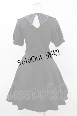 画像2: DARK IN LOVE / Magic girl purple line trims mini dress S ブラック H-25-06-12-028-PU-OP-KB-ZH