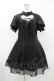 画像1: DARK IN LOVE / Gothic lolita hearted lace up midi dress L ブラック H-25-06-12-029-PU-OP-KB-ZH (1)