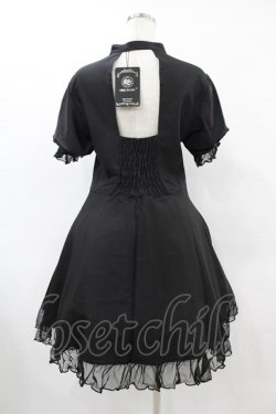 画像2: DARK IN LOVE / Gothic lolita hearted lace up midi dress L ブラック H-25-06-12-029-PU-OP-KB-ZH