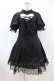 画像1: DARK IN LOVE / Gothic lolita hearted lace up midi dress L ブラック H-25-06-12-030-PU-OP-KB-ZH (1)