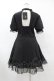 画像2: DARK IN LOVE / Gothic lolita hearted lace up midi dress L ブラック H-25-06-12-030-PU-OP-KB-ZH (2)