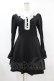 画像1: DARK IN LOVE / Gothic lolita doll longsleeves dress M ブラック H-25-06-12-031-PU-OP-KB-ZH (1)