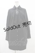 Ozz Croce / 刺繍タイ付シャツワンピース  黒 H-25-06-12-033-OO-OP-KB-ZH