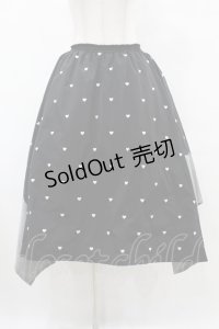 Candy Stripper / HEART SWITCHED SKIRT  ブラック H-25-06-12-037-PU-SK-KB-ZH