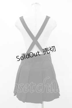 画像2: DARK IN LOVE / Blood devil strap pleated dress M ブラック H-25-06-12-042-PU-OP-KB-ZH