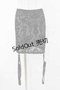 KILL STAR / Warez Mesh Suspender Skirt XL 黒 H-25-06-12-045-SL-SK-KB-ZH