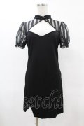 PUNK RAVE / Chinese Style Silk Fan Cheongsam Dress M ブラック H-25-06-12-051-PU-OP-KB-ZH