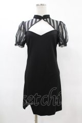 PUNK RAVE / Chinese Style Silk Fan Cheongsam Dress M ブラック H-25-06-12-051-PU-OP-KB-ZH