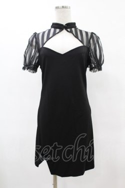 画像1: PUNK RAVE / Chinese Style Silk Fan Cheongsam Dress M ブラック H-25-06-12-051-PU-OP-KB-ZH