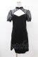 画像1: PUNK RAVE / Chinese Style Silk Fan Cheongsam Dress M ブラック H-25-06-12-051-PU-OP-KB-ZH (1)