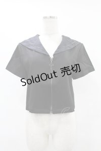 PUNK RAVE / Chinese Style Silk Fan black sailor collar girl uniform jacket M ブラック H-25-06-12-052-PU-TO-KB-ZH