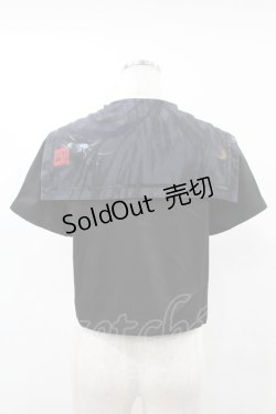 画像2: PUNK RAVE / Chinese Style Silk Fan black sailor collar girl uniform jacket M ブラック H-25-06-12-052-PU-TO-KB-ZH