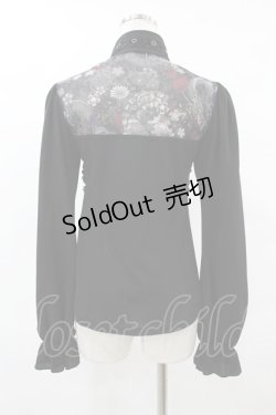 画像2: Qutie Frash / 異素材ハイネックトップス  黒 H-25-06-12-053-QU-TO-KB-ZH