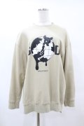 MILKBOY / WORLD GODスウェット  サンド H-25-06-12-056-MB-TO-KB-ZH