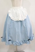 Cherirulu Chocola / MYフリルスカート+エプロン LL サックス H-25-06-12-1027-GO-SK-NS-ZH
