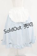 Cherirulu Chocola / MYフリルスカート+エプロン LL サックス H-25-06-12-1027-GO-SK-NS-ZH