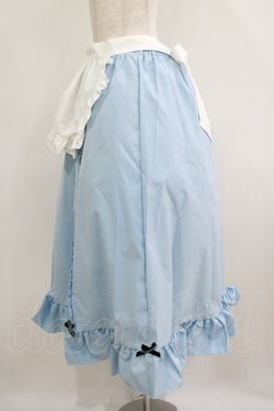 画像2: Cherirulu Chocola / MYフリルスカート+エプロン LL サックス H-25-06-12-1027-GO-SK-NS-ZH