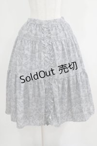 m petit by misako / NINA’Sコラボ トワルドジュイリバーシブルスカート LL グレー H-25-06-12-1028-LO-SK-NS-ZH