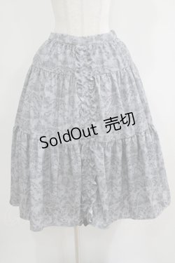 画像1: m petit by misako / NINA’Sコラボ トワルドジュイリバーシブルスカート LL グレー H-25-06-12-1028-LO-SK-NS-ZH