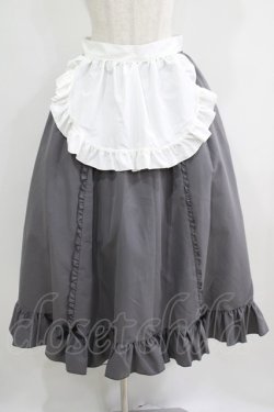 画像1: Cherirulu Chocola / MYフリルスカート+エプロン LL グレー H-25-06-12-1029-GO-SK-NS-ZH