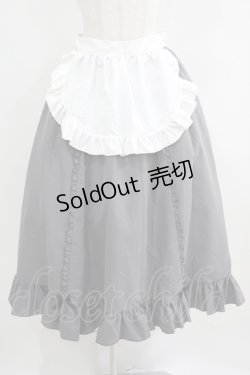 画像1: Cherirulu Chocola / MYフリルスカート+エプロン LL グレー H-25-06-12-1029-GO-SK-NS-ZH