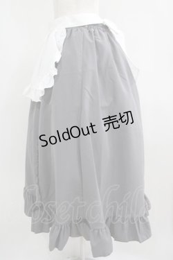 画像2: Cherirulu Chocola / MYフリルスカート+エプロン LL グレー H-25-06-12-1029-GO-SK-NS-ZH
