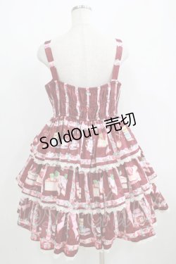画像3: Infanta（海外ロリータブランド） / ストロベリーケーキジャンパースカート XL レッド H-25-06-12-1032-LO-OP-NS-ZH