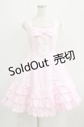 Angelic Pretty / おめかしジャボジャンパースカート Free ピンク H-25-06-12-1004-AP-OP-NS-ZH