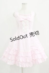 Angelic Pretty / おめかしジャボジャンパースカート Free ピンク H-25-06-12-1004-AP-OP-NS-ZH