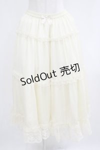 m petit by misako / NINA'Sコラボスカート LL アイボリー H-25-06-12-1034-LO-SK-NS-ZH