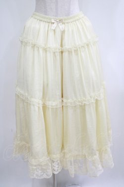 画像1: m petit by misako / NINA'Sコラボスカート LL アイボリー H-25-06-12-1034-LO-SK-NS-ZH
