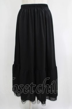 画像1: axes femme / 選べる着丈レースペチスカート L ブラック H-25-06-12-1035-AX-SK-NS-ZH